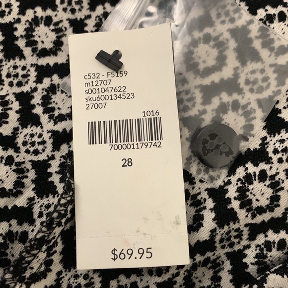 LANE BRYANT dress pants circles trouser career work Ankle pant NWT plus sz 28 - Picture 7 of 9